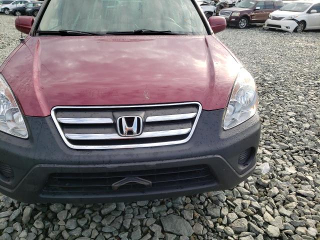 SHSRD78826U435863 - 2006 HONDA CR-V EX RED photo 9