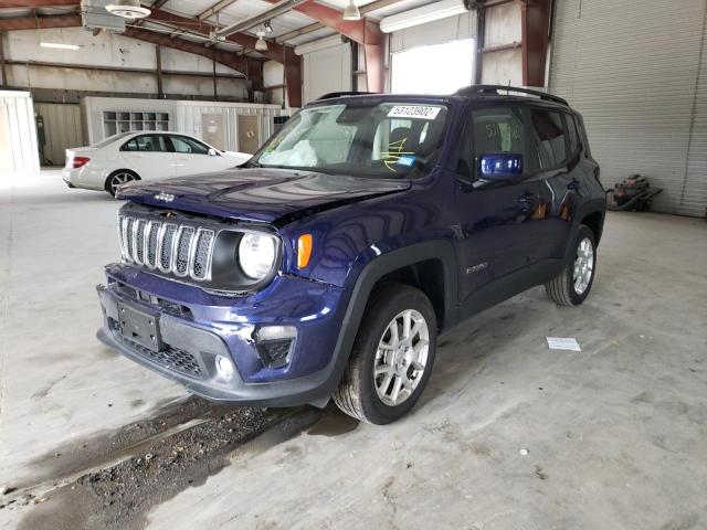 ZACNJDBB7MPN20153 - 2021 JEEP RENEGADE L BLUE photo 2