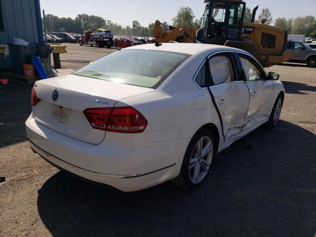 1VWCN7A35EC076669 - 2014 VOLKSWAGEN PASSAT SEL WHITE photo 4