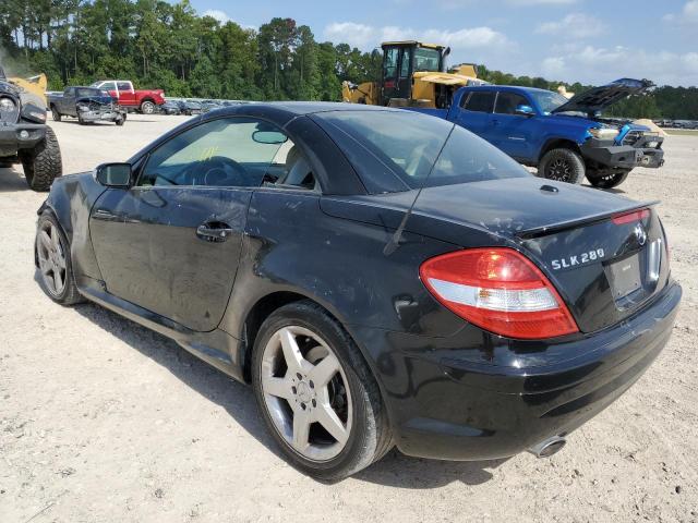 WDBWK54F38F180503 - 2008 MERCEDES-BENZ SLK 280 BLACK photo 3