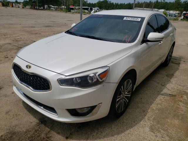 KNALN4D74E5164257 - 2014 KIA CADENZA PR WHITE photo 2