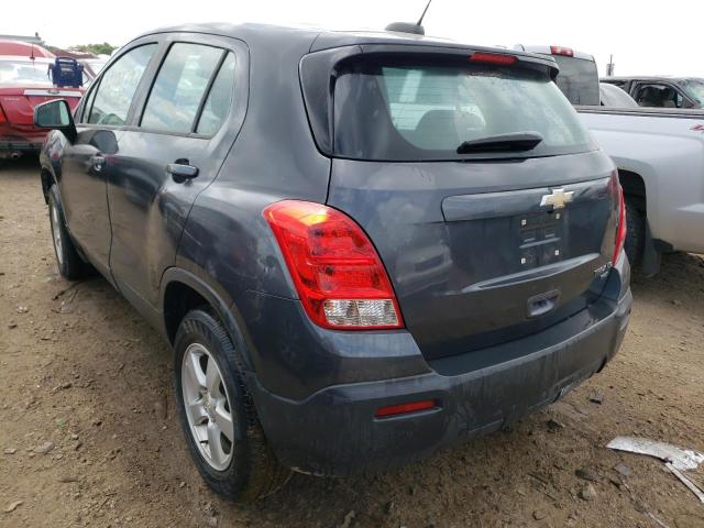 3GNCJNSB7GL261734 - 2016 CHEVROLET TRAX LS GRAY photo 3