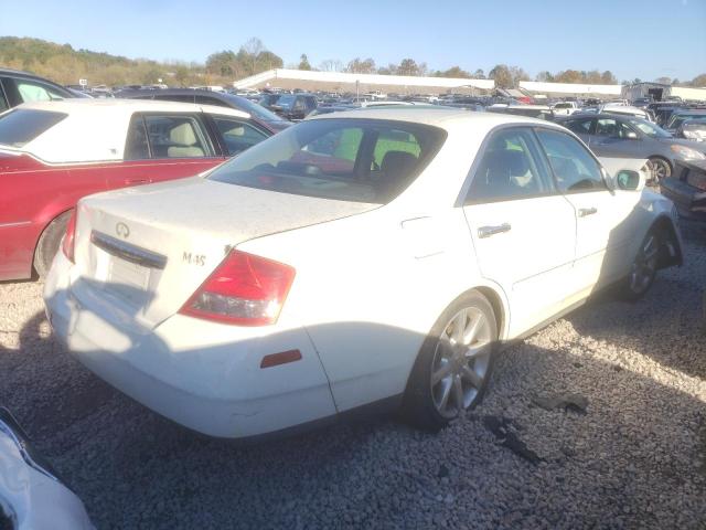 JNKAY41E73M000197 - 2003 INFINITI M45 WHITE photo 4