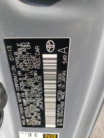 JTKJF5C71E3076138 - 2014 TOYOTA SCION TC 灰色 照片 10