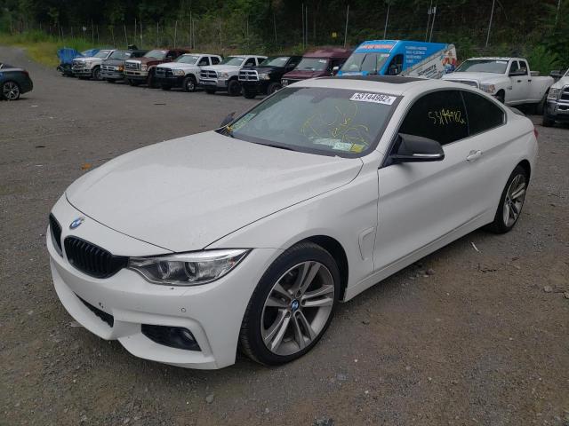 WBA4R9C58HK680875 - 2017 BMW 430XI WHITE photo 2