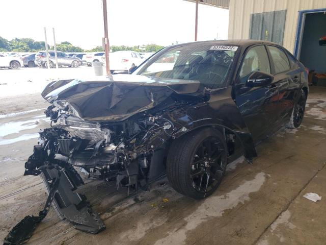 2HGFE2F57NH549712 - 2022 HONDA CIVIC SPOR BLACK photo 2