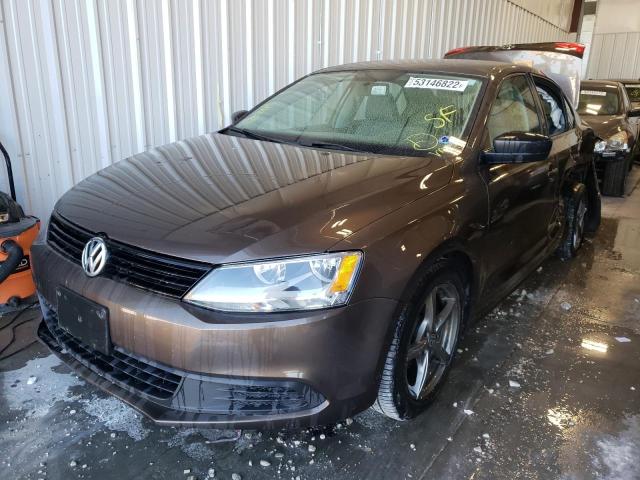3VW1K7AJ8CM472623 - 2012 VOLKSWAGEN JETTA BASE BROWN photo 2