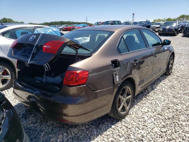 3VW1K7AJ8CM472623 - 2012 VOLKSWAGEN JETTA BASE BROWN photo 4