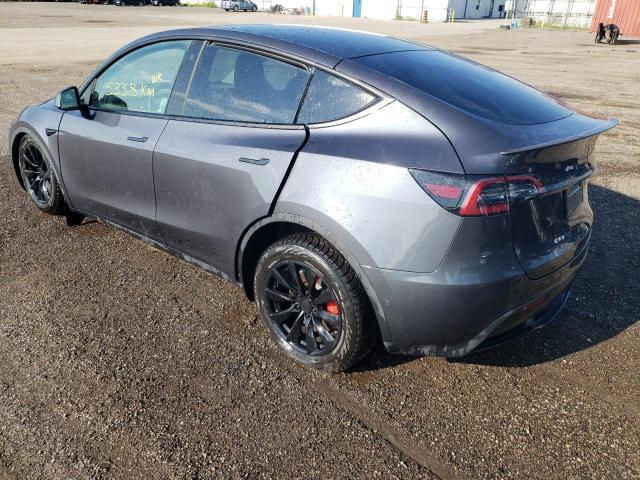 7SAYGDEF6NF326772 - 2022 TESLA MODEL Y Серый фото 3