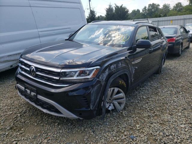 1V21E2CA6LC217785 - 2020 VOLKSWAGEN ATLAS CROS Черный фото 2