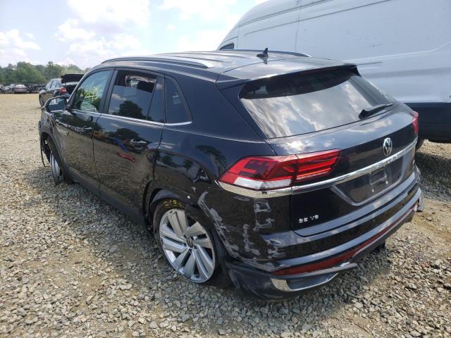 1V21E2CA6LC217785 - 2020 VOLKSWAGEN ATLAS CROS Черный фото 3