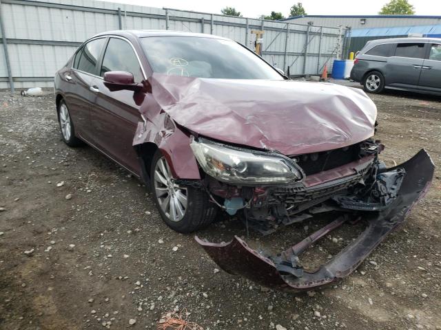 1HGCR2F87DA195012 - 2013 HONDA ACCORD EXL BURGUNDY photo 1