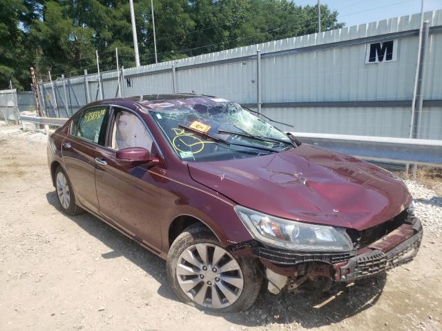 1HGCR3F83EA042764 - 2014 HONDA ACCORD EXL MAROON photo 1