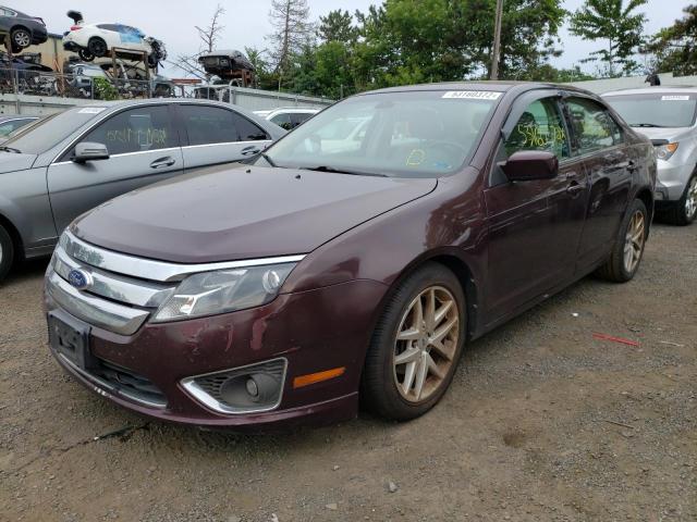 3FAHP0JA8BR249368 - 2011 FORD FUSION SEL MAROON photo 2