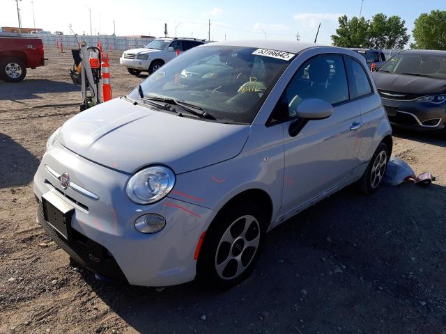 3C3CFFGE0HT598416 - 2017 FIAT 500 ELECTR GRAY photo 2