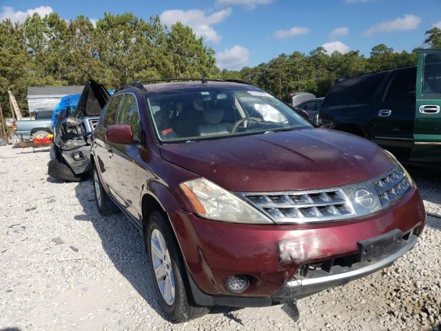 JN8AZ08T87W527241 - 2007 NISSAN MURANO SL RED photo 1