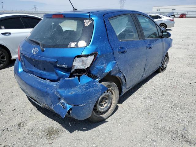 VNKKTUD32GA058473 - 2016 TOYOTA YARIS L BLUE photo 4