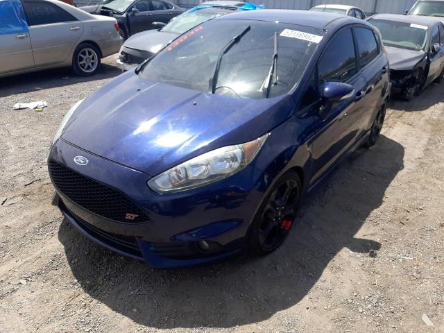 3FADP4GX9GM107424 - 2016 FORD FIESTA ST BLUE photo 2