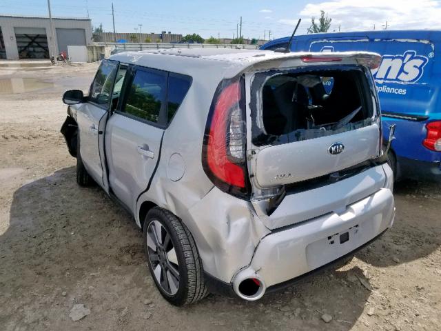 KNDJX3A56F7804203 - 2015 KIA SOUL ! GRAY photo 3