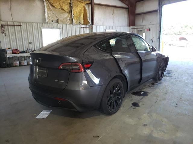 5YJYGAEE9MF143254 - 2021 TESLA MODEL Y رمادي صورة 4