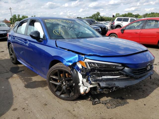 2HGFE2F52NH556518 - 2022 HONDA CIVIC SPOR BLUE photo 1