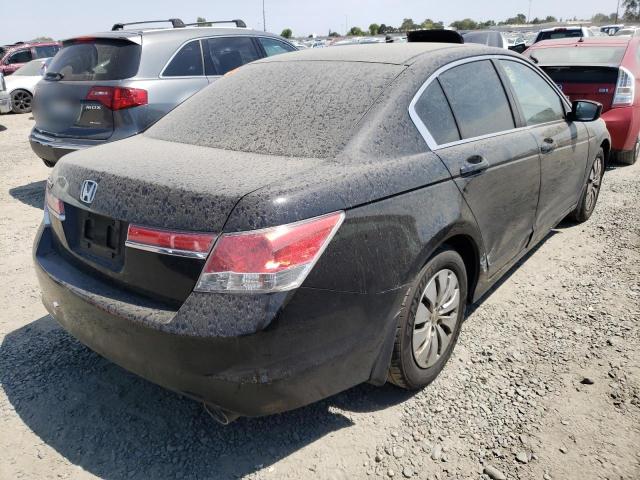 1HGCP2F31BA001209 - 2011 HONDA ACCORD LX BLACK photo 4