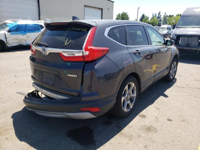 2HKRW2H85JH620164 - 2018 HONDA CR-V EXL GRAY photo 4