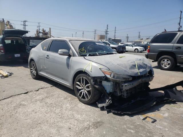 JTKJF5C75E3083206 - 2014 TOYOTA SCION TC GRAY photo 1