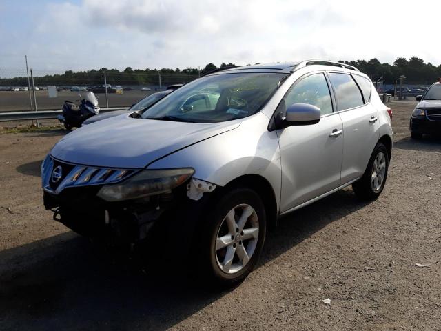 JN8AZ18W39W150532 - 2009 NISSAN MURANO SILVER photo 2