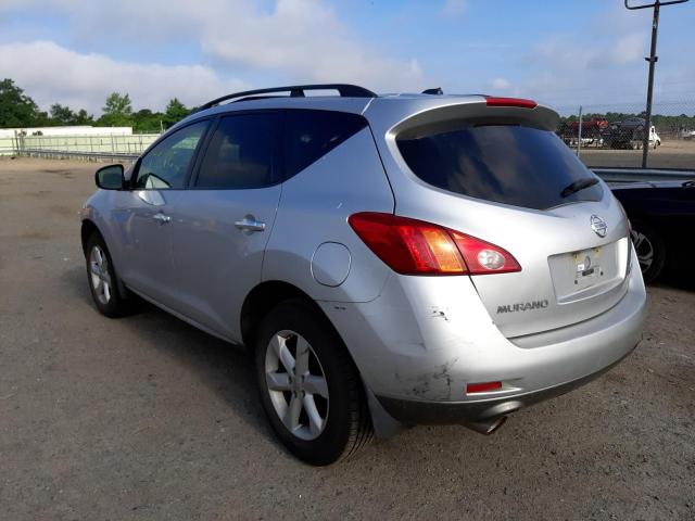 JN8AZ18W39W150532 - 2009 NISSAN MURANO SILVER photo 3