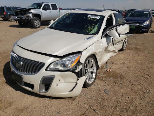 2G4GT5GX3F9153178 - 2015 BUICK REGAL GS Ақ фото 2