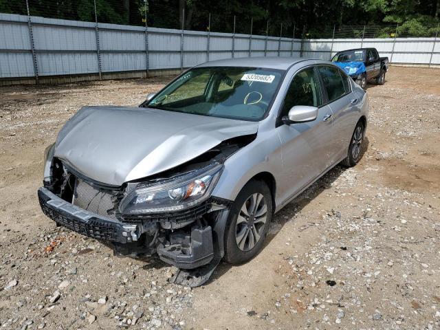 1HGCR2F36DA150194 - 2013 HONDA ACCORD LX SILVER photo 2