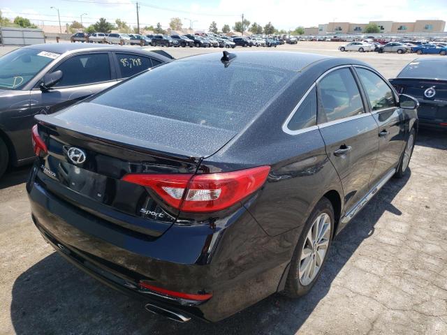 5NPE34AF1GH409869 - 2016 HYUNDAI SONATA SPO BLACK photo 4