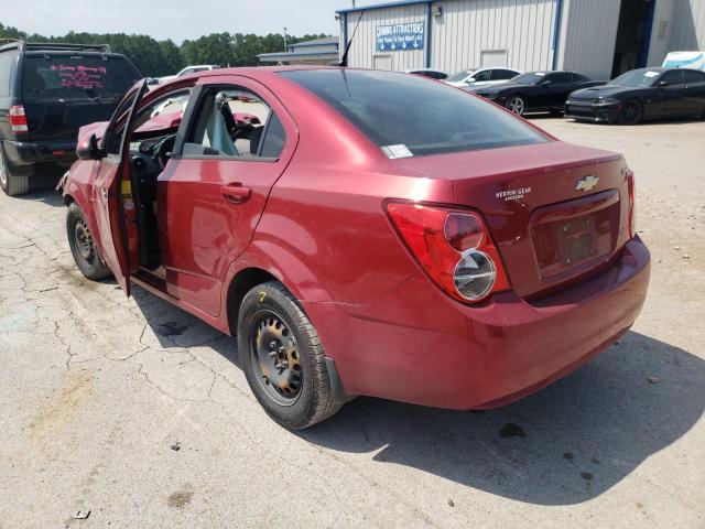 1G1JA5SH5D4221294 - 2013 CHEVROLET SONIC LS RED photo 3