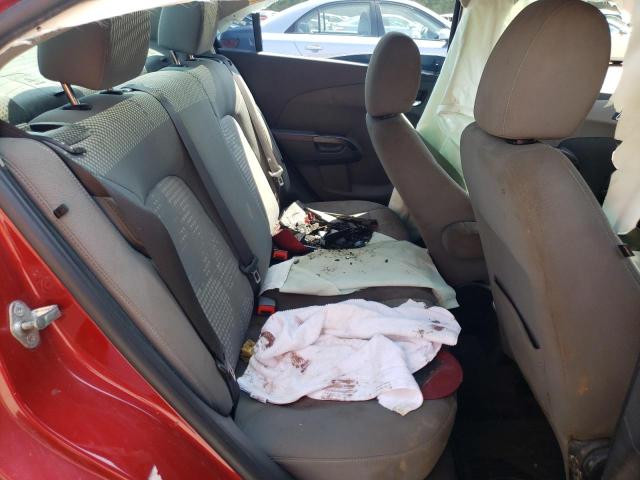 1G1JA5SH5D4221294 - 2013 CHEVROLET SONIC LS RED photo 6