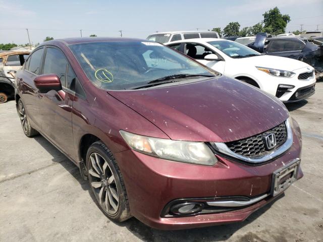 19XFB2F96EE215998 - 2014 HONDA CIVIC EXL Bordo foto 1