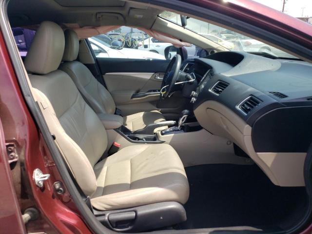 19XFB2F96EE215998 - 2014 HONDA CIVIC EXL Bordo foto 5
