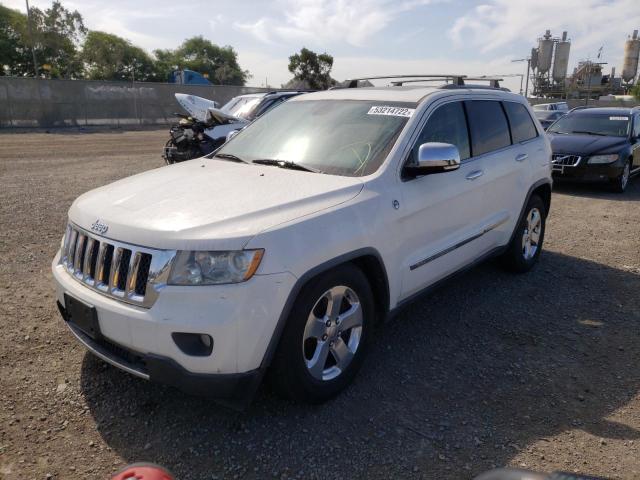 1C4RJFCT3CC136056 - 2012 JEEP GRAND CHER WHITE photo 2