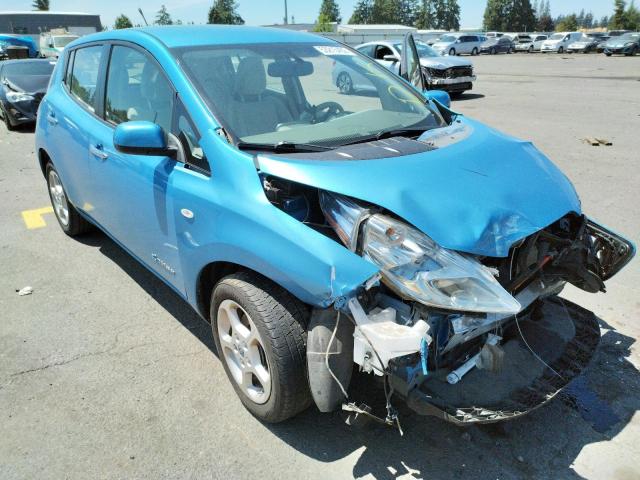 JN1AZ0CP3CT022762 - 2012 NISSAN LEAF SV BLUE photo 1