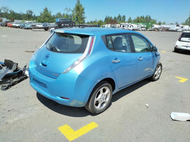 JN1AZ0CP3CT022762 - 2012 NISSAN LEAF SV BLUE photo 4