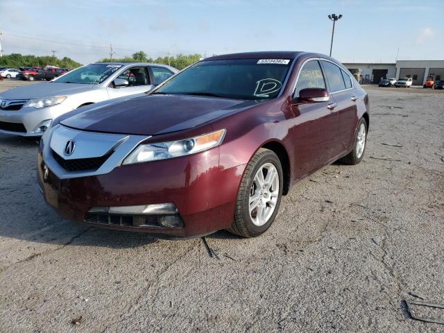 19UUA8F53AA026301 - 2010 ACURA TL BURGUNDY photo 2