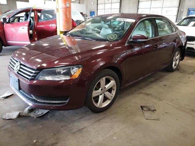 1VWBP7A35DC051209 - 2013 VOLKSWAGEN PASSAT SE BURGUNDY photo 2