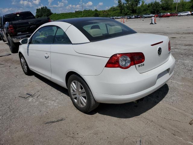 WVWBA71F68V056007 - 2008 VOLKSWAGEN EOS TURBO WHITE photo 3