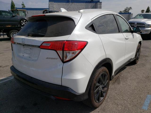 3CZRU5H16NM703087 - 2022 HONDA HR-V SPORT WHITE photo 4