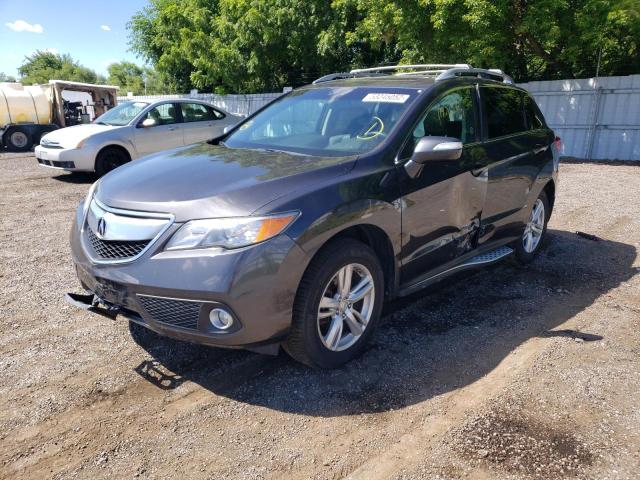 5J8TB4H51FL801687 - 2015 ACURA RDX TECHNO GRAY photo 2