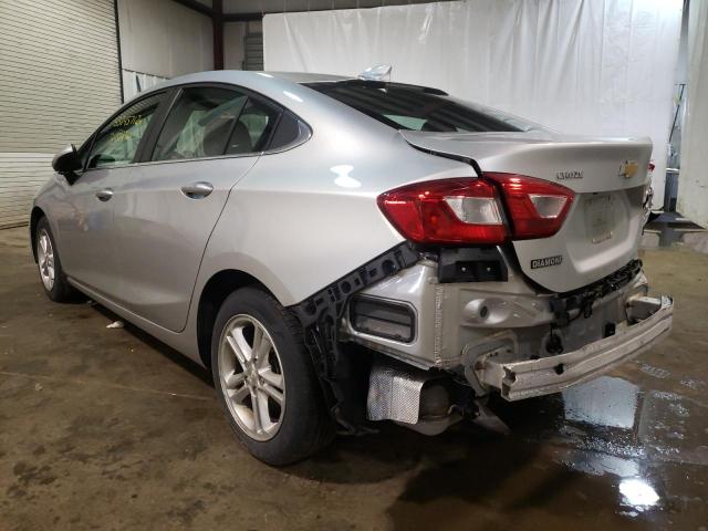 1G1BE5SM1J7115148 - 2018 CHEVROLET CRUZE LT ვერცხლისფერი ფოტო 3