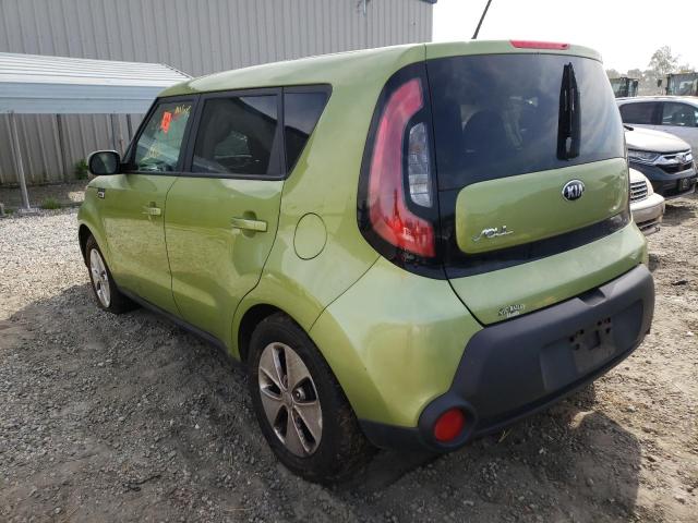 KNDJN2A29G7833427 - 2016 KIA SOUL GREEN photo 3