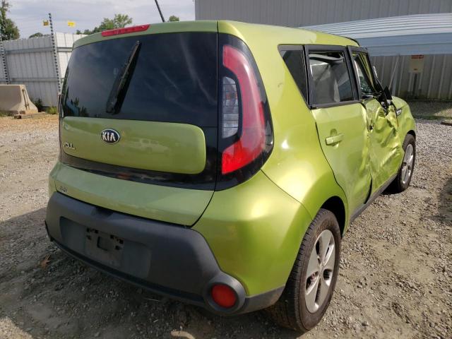 KNDJN2A29G7833427 - 2016 KIA SOUL GREEN photo 4