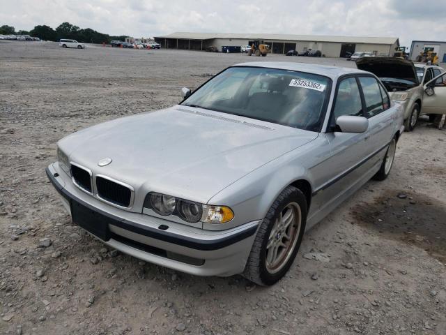 WBAGH83481DP26653 - 2001 BMW 7 SERIES SILVER photo 2