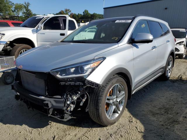 KM8SRDHF6KU307811 - 2019 HYUNDAI SANTA FE X SILVER photo 2